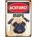 wachhund Mops 21 x 14,8 cm braun (de)