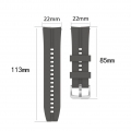 22mm Silikon Armband Armband Armband Ersatz mit Schnalle Kompatibel mit HUAWEI WATCH GT 2 46mm / HONOR MagicWatch 2 46mm / HONOR