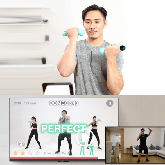Xiaomi Youpin Move It Beat Hantel Tragbare Mini-USB-Aufladung Smart Sports Hantel Heim-Fitnessgeraete fuer Maenner Frauen
