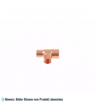 Kupfer T-Stück reduziert i/i/i 15-12-12 mm