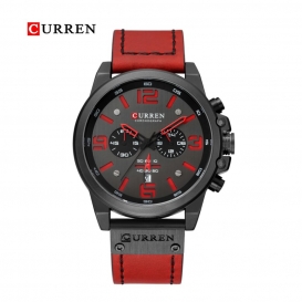 More about Curren Men Business Watch Mode Sechs Uhr Pin Alloy Case Lederband Uhr Kalender wasserdicht Quarz-Armbanduhr