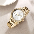 CURREN 9009 Damenuhr Quarzwerk Kristall Armbanduhr Einfache Kausal Geschenk fuer Frauen