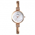 SKMEI 1409 Frauen Quarzuhr Einfache Armbanduhr Mode Laessig Weibliche Uhren 3ATM Wasserdicht Alloy Strap Damen Timer