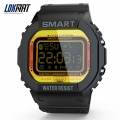 LOKMAT MK22 Smart Armband BT Smart Herrenuhr Sport Fitness Schrittzaehler Wasserbestaendigkeit Anruferinnerung Uhr Digital Smart