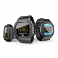 LOKMAT MK22 Smart Armband BT Smart Herrenuhr Sport Fitness Schrittzaehler Wasserbestaendigkeit Anruferinnerung Uhr Digital Smart