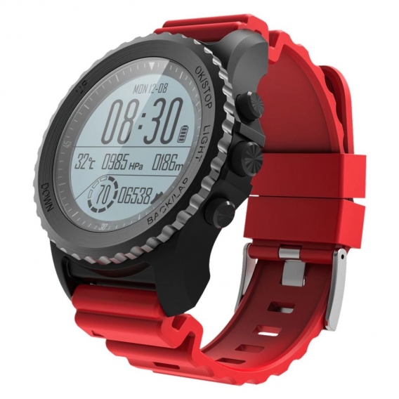 Wasserdichte Smart Armbanduhr für Sport und Freizeit SF-SM968 Rot