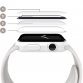 Belkin ScreenForce UltraCurve-Displayschutzfolie für Apple Watch schwarz "wie neu"