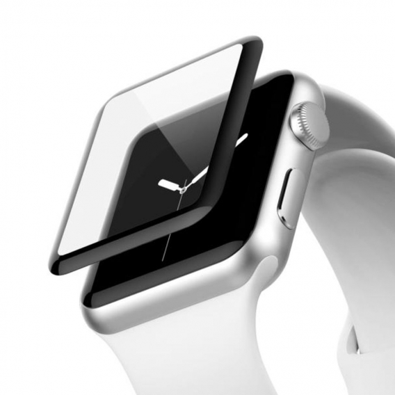 Belkin ScreenForce UltraCurve-Displayschutzfolie für Apple Watch schwarz "wie neu"