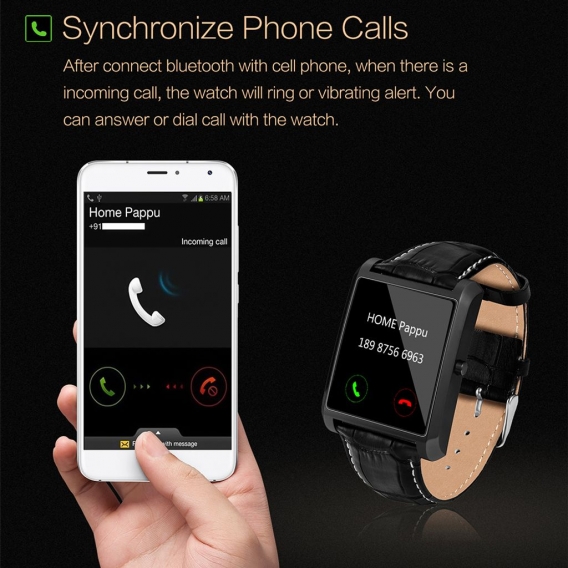 LEMFO DM08 PLUS Bluetooth Call Smart Watch Herren 2022 Full Touch Business