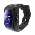Kids Q50 Smart Watch GPS Tracker Button Control Sicherheitsarmband Telefonuhr Smartwatche Farbe: Schwarz