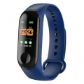 Smart Band Watch Armband Workout Fitness Tracker Herzfrequenz Blutdruck Smartwatche - Blau,