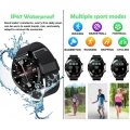 Smart Watch, IP67 wasserdichte Uhr mit Bluetooth-Anruf, Sprachchat, Herzfrequenz-Schlafüberwachung, Kalorien-Fitness-Tracker, ko