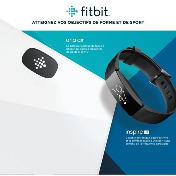 FITBIT Inspire HR Aktivitäts-Tracker-Kit + Aria Air Smart Scale