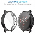 2 Stück Kompatibel mit Galaxy Watch Active2 Gehäuse 40 mm, 2 Packungen Soft TPU Stoßstange Full Around Displayschutzfolie für Sa