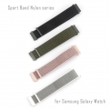 4smarts Sport Band Nylon für Samsung Galaxy Watch 46mm und 42mm - Grau+Weiss