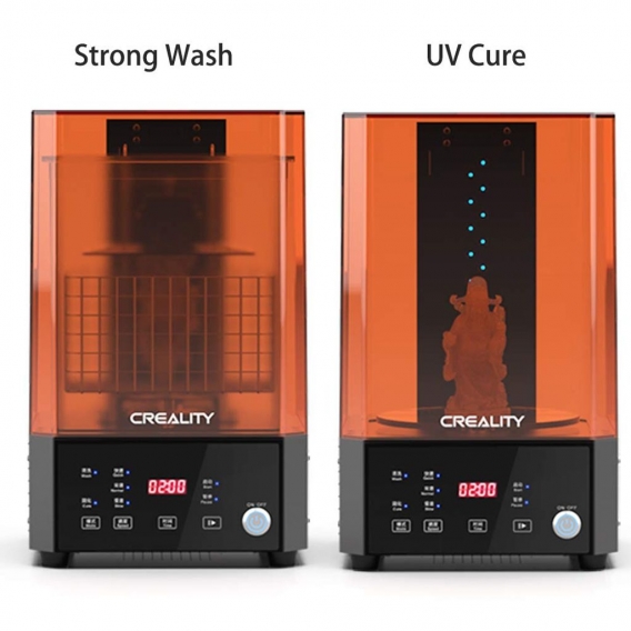 【NEU】Creality UW-01 3D Drucker 2-in-1-Wasch- und Aushärtemaschine Dualband-UV-Lichtquelle 360 ° drehbare Plattform für LCD / DLP