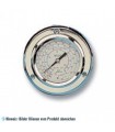 Manometer Ø60, Ölfüllung, Klasse 1.6, Anschluß auf der Rückseite, Flanschbefestigung und Edelstahl-Gehäuse WIGAM ML60/38C4FA/A8