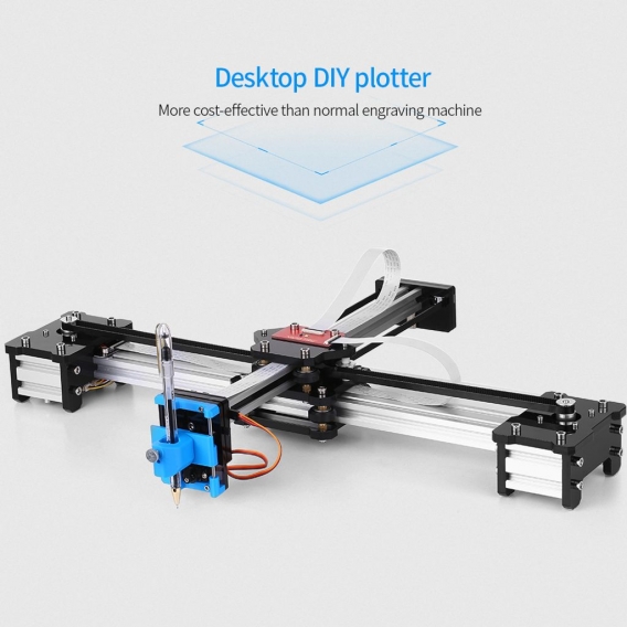 Desktop DIY montiert XY Plotter Stift Zeichenroboter Zeichenmaschine Malerei Handschrift Roboter Kit 100-240V