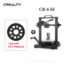 More about Creality 3D CR-6 SE 3D-Drucker 235x235x250MM Druckgroesse + 1 kg Weiss PLA-Filament