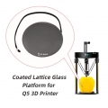 FLSUN Q5 3D-Drucker Glasplatte Bauoberflaeche Beschichtete Gitterglasplattform Heizbett Glasbett 3D-Drucker Verbesserte Teile