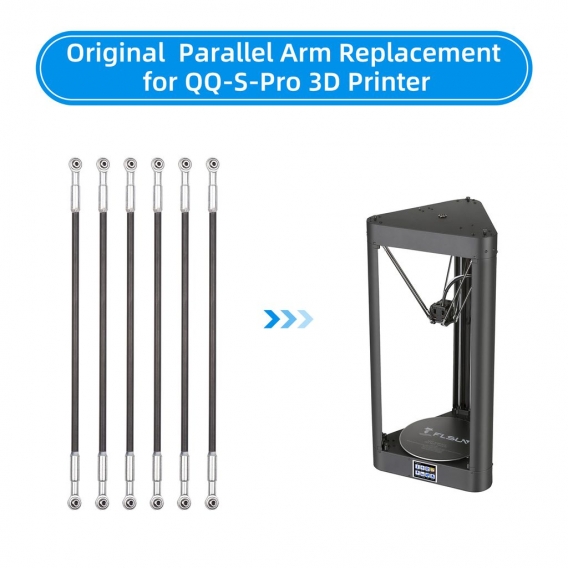 FLSUN QQ-S-Pro 3D-Drucker Carbon Parallel Arm Zero-Gap Design Hochpraezise 3D-Drucker Upgrade-Teile