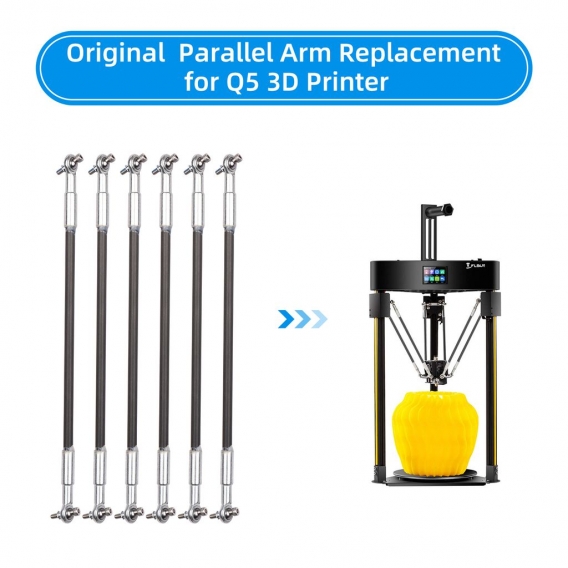 FLSUN Q5 3D-Drucker Carbon Parallelarm Leichtes Design Hochpraezise 3D-Drucker Verbesserte Teile
