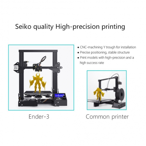 2020 New  Creality 3D Ender-3 3D Drucker Printer DIY Kit drucke + 5*0.4mm Düse 220 mmx 220 mmx 250mm