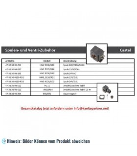 More about Spule für Magnetventil Castel, HM2 9100/RA2, 24V - nicht lieferbar, ersetzt durch Nachfolger