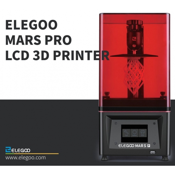 ELEGOO Mars 2 Pro 3D-Drucker Mono MSLA UV Photocuring LCD Resin 2K Monochrom