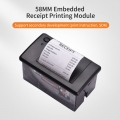 Aiebcy Embedded Thermal Receipt Printer 58-mm-Minidruckmodul Rauscharm mit Unterstuetzung fuer serielle USB / RS232 / TTL-Anschl