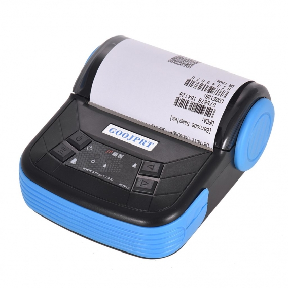 GOOJPRT MTP-3 80mm tragbarer Etikettendrucker Labelprinter Thermodrucker Papierdrucker Bluetooth-Verbindung zum Belegdruck Label