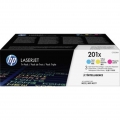 HP 201X Tonerkartusche - Cyan, Magenta, Gelb Original - Laserdruck - Hoch Kapazität - 3er Pack