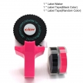 Mini Portable Manual Label Maker DIY 3D-Prägung Etikettenschreiber Drucker Schreibmaschine mit Kunststoff PVC 9mm Etikettenbände