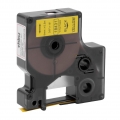 vhbw Schriftband Kassette schwarz auf gelb passend kompatibel mit Dymo Rhino 1000, 3000, 4200, 5000, 5200, 6000 Etiketten-Drucke