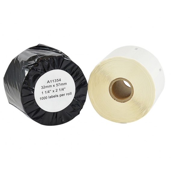 Etiketten kompatibel für Dymo 11354 S0722540 für Labelwriter 310 320 330 400 450 Duo Twin Turbo 57 x 32 mm weiß white
