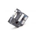 vhbw Schriftband-Kassette kompatibel mit Dymo Rhino 4200, 5000, 5200, 6000, 1000, 3000 Etiketten-Drucker 9mm Schwarz auf Transpa