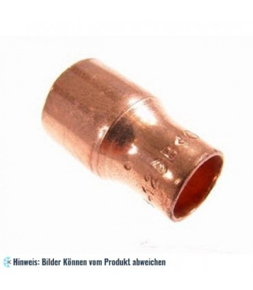Kupfer Reduziernippel a/i 18 - 15 mm, 5243