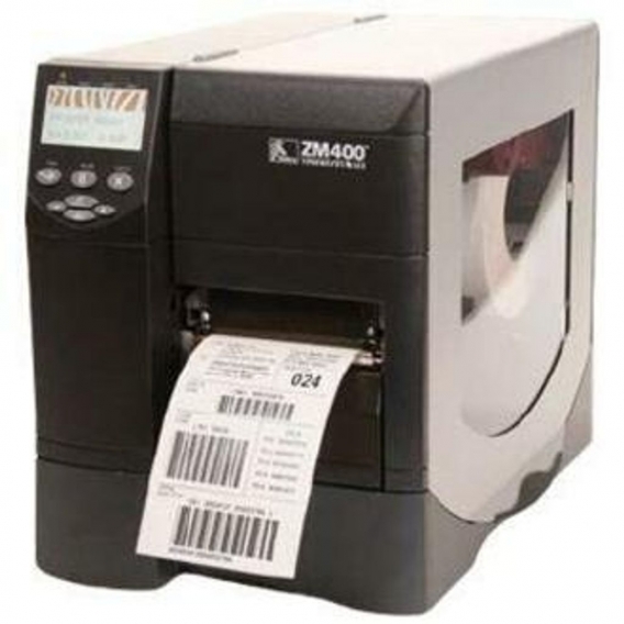 Zebra ZM400 Thermal Label Printer, ZPL, 300dpi, Znet, Cutter + Catch Tray, Code 39, Code 93, MaxiCode, PDF417, Postnet, QR Code,