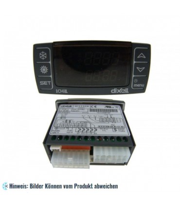 Kühlstellenregler Dixell IC111 CX, RTC 4*NTC, 12V, Montage: Platte