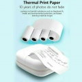 Mini Thermodrucker-Taschen-Thermodrucker,Fotodrucker Bluetooth tragbar + 4 Papier rollen