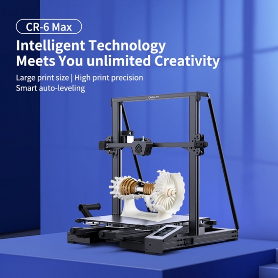 Creality 3D CR-6 Max 3D-Drucker 400 x 400 x 400 mm Druckgroesse + 1 kg Gelb PLA-Filament + 1 kg Gruen PLA-Filament