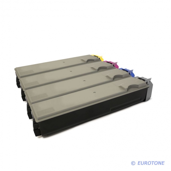 4x Eurotone Toner Alternative für Kyocera 1T02HJ0EU0 TK-520K Black Schwarz / 1T02HJCEU0 TK-520C Blau Cyan / 1T02HJBEU0 TK-520M R