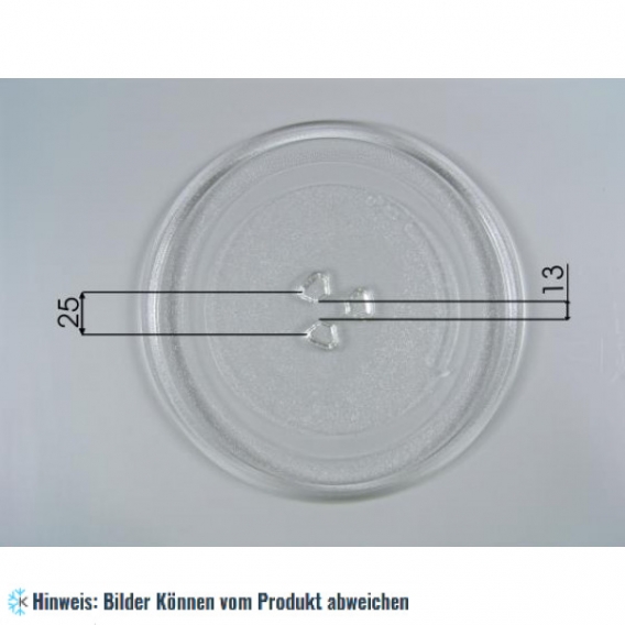 Glasteller für Mikrowellen Model D 245 mm Durchmesser