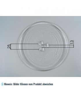 Glasteller für Mikrowellen Model D 245 mm Durchmesser