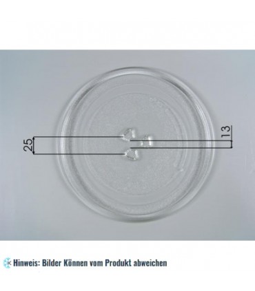 Glasteller für Mikrowellen Model D 245 mm Durchmesser