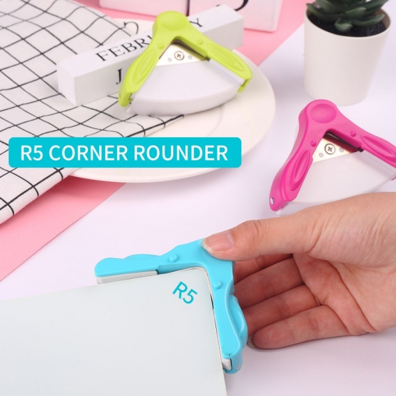 KW-triO Corner Rounder Punch R5mm Round Corner Trimmer Cutter for Card Photo Paper Laminiertaschen