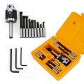9Stk. 12mmF1-12 MT2-M10 50mm + Bohrstange Bohrkopf CNC-Fräswerkzeuge Set Kit