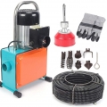 Rohrreinigungsmaschine 1000W Elektrische Rohrreinigungsspirale Rohrreiniger Abflussreinige +16mm Bohrer für WC Kanalisation Spül