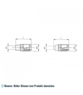 Füllstutzen 1/4"C x 6,2-8-10 mm WIGAM 4BA