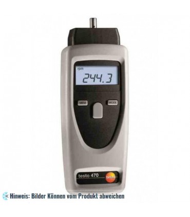 testo 470 Drehzahl-Messgerät, optische und mechanische Messung